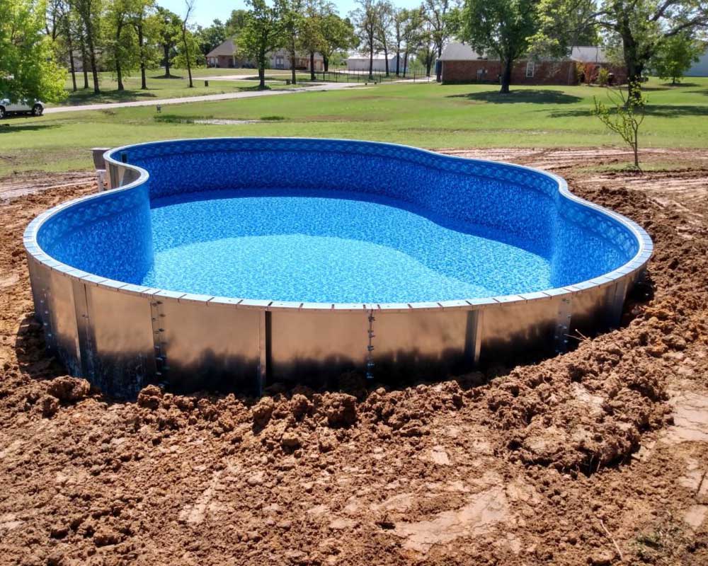 Freeform Semi-Inground Pool 1