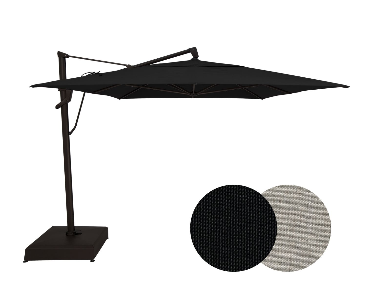 Auto-Tilt Rectangle Cantilever Patio Umbrella - 10' x 13'