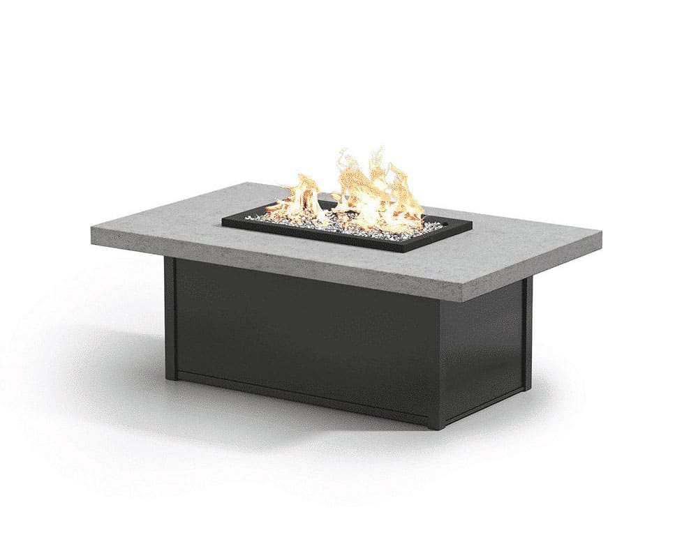 Concrete Top Rectangle Fire Table - 52