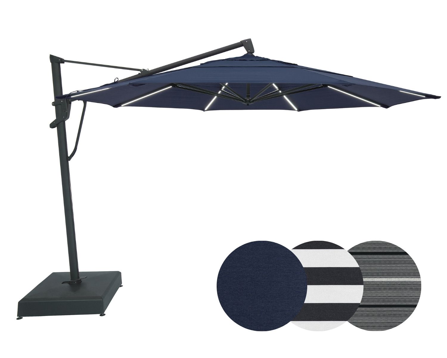 Auto-Tilt Starlux Cantilever Patio Umbrella - 13'