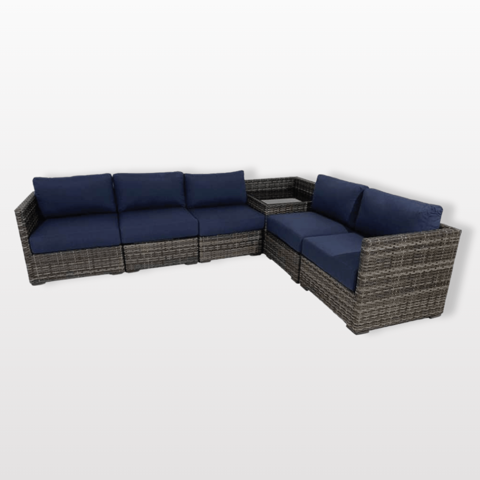 Cane Garden 6-Piece Sectional