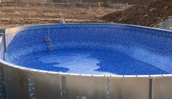 pool filling with water