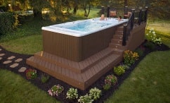 example of hot tub installation