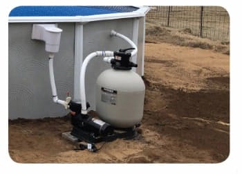pump connected to above ground pool