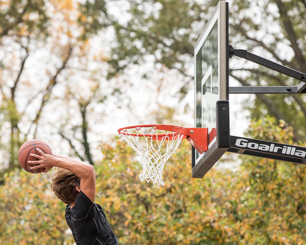 goalrilla basketball goal action shot