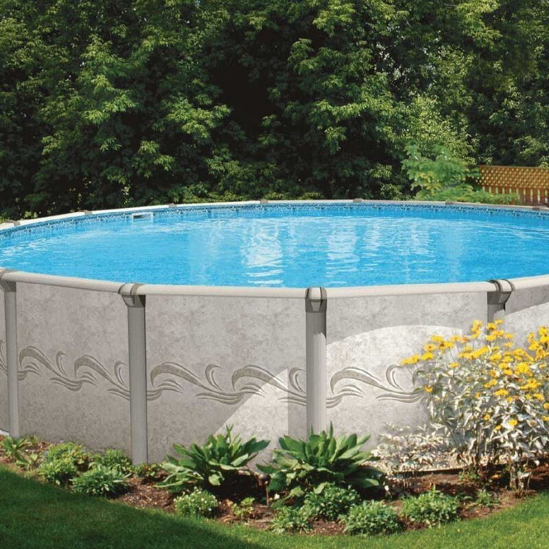 above ground pool backyard