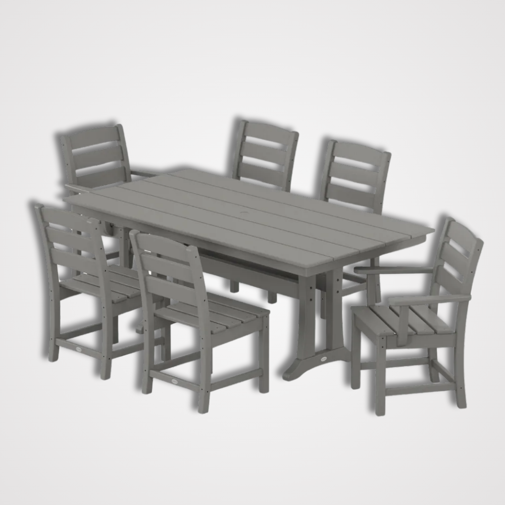 Lakeside 7-Piece Farmhouse Dining Set
